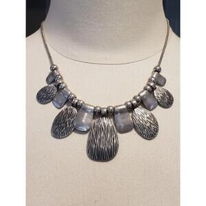 Christopher & Banks Ethnic Tribal Silver Tone Women's Necklace